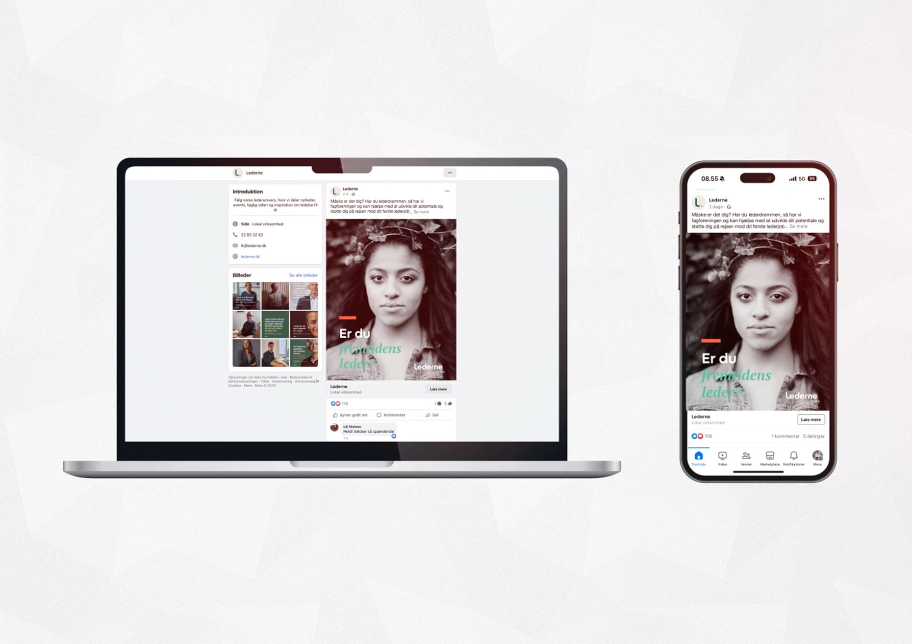 Freelance Grafisk designer for Lederne